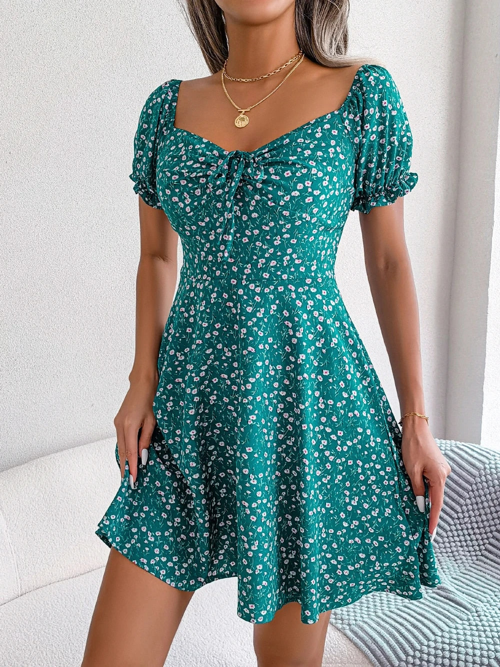 Selva · Vestido informal de manga corta – Silvia Morel