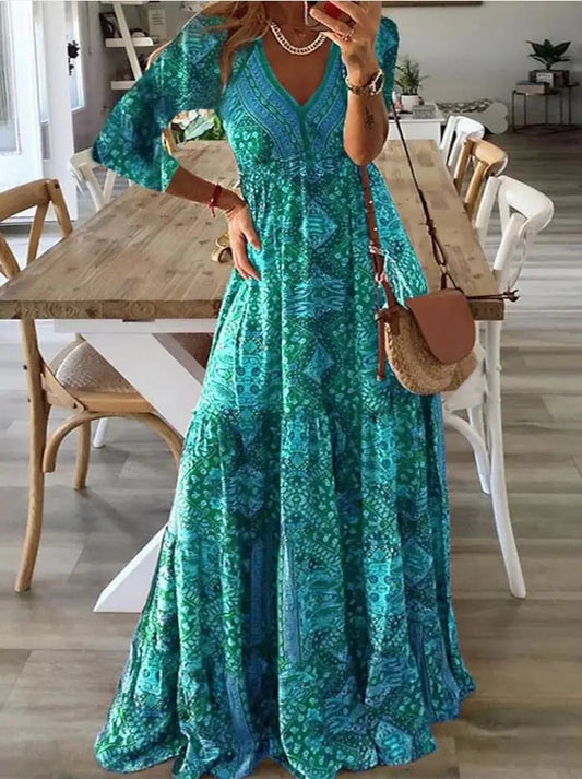 Úrsula Mar · Vestido maxi de verano – Silvia Morel