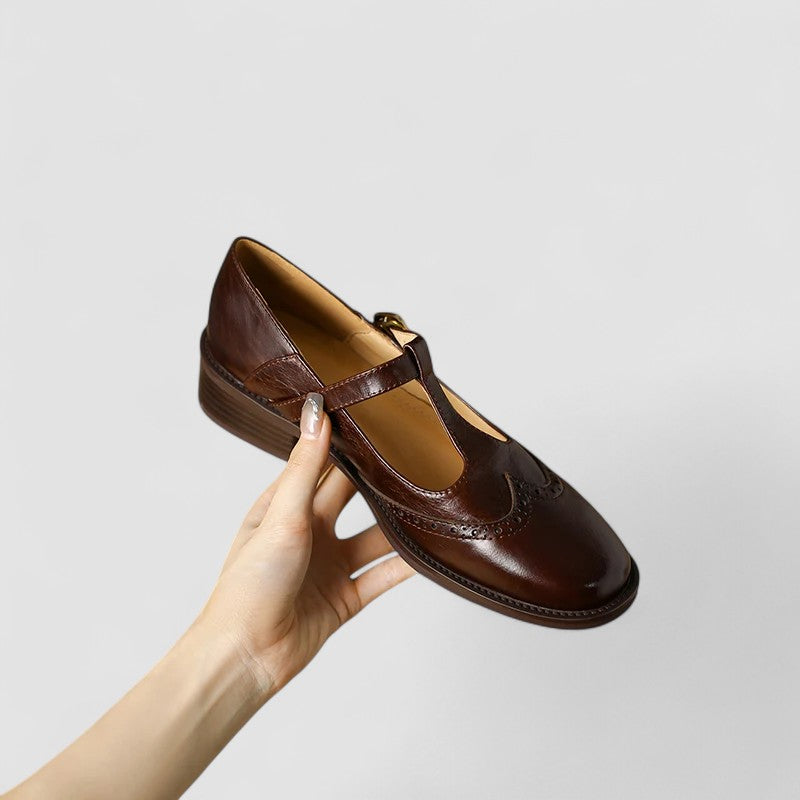 Yolanda · Zapatos Mary Jane con tira en T – Silvia Morel
