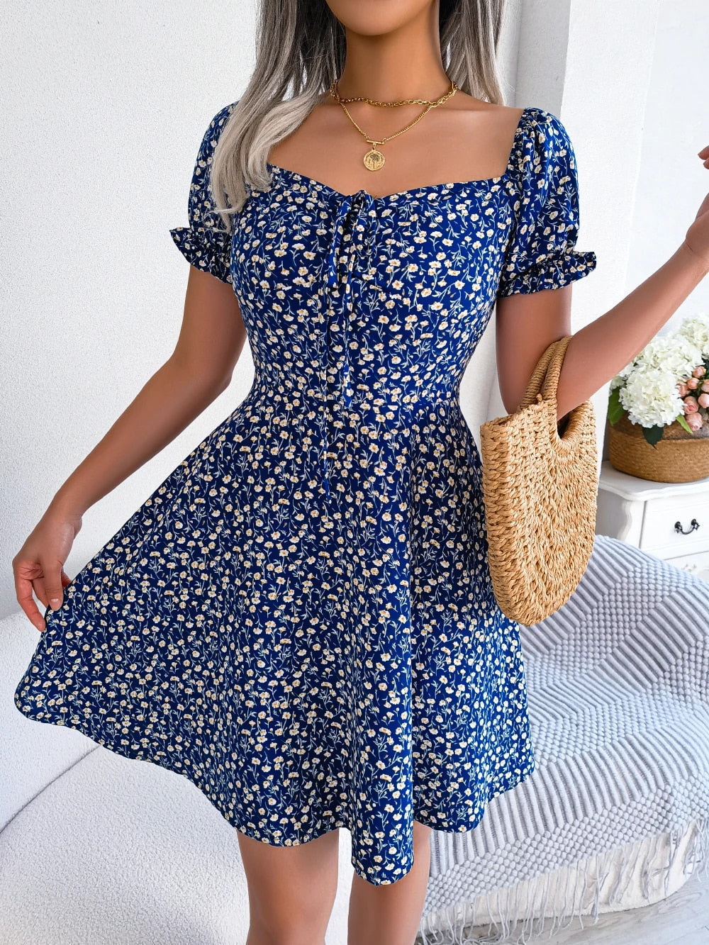 Selva · Vestido informal de manga corta – Silvia Morel