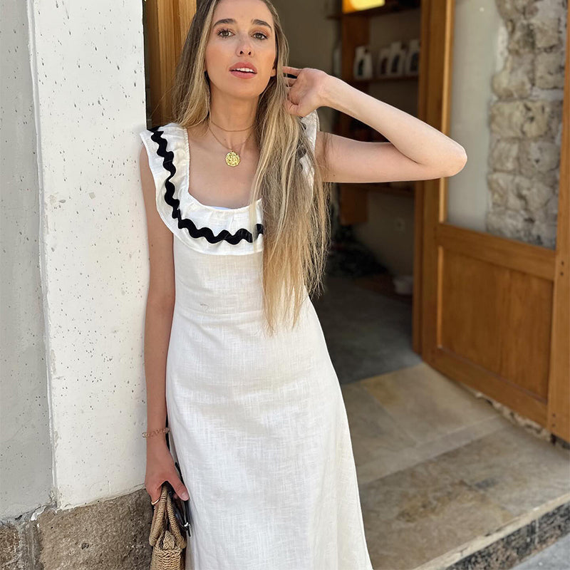Constanza · Vestido elegante estampado – Silvia Morel