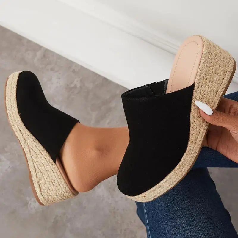 Ayelén · Sandalias con suela de corcho – Silvia Morel