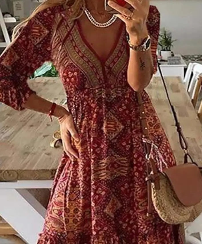 Úrsula Mar · Vestido maxi de verano – Silvia Morel