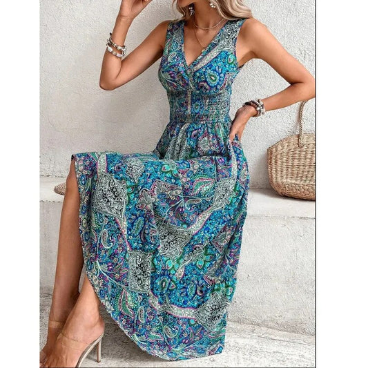 Libertad · Vestido bohemio sin mangas – Silvia Morel