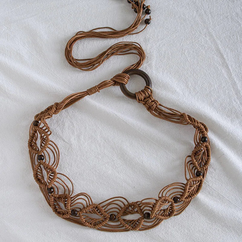 Trenza · Cinturón trenzado bohemio – Silvia Morel
