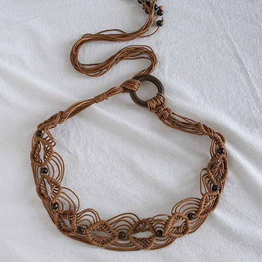 Trenza · Cinturón trenzado bohemio – Silvia Morel