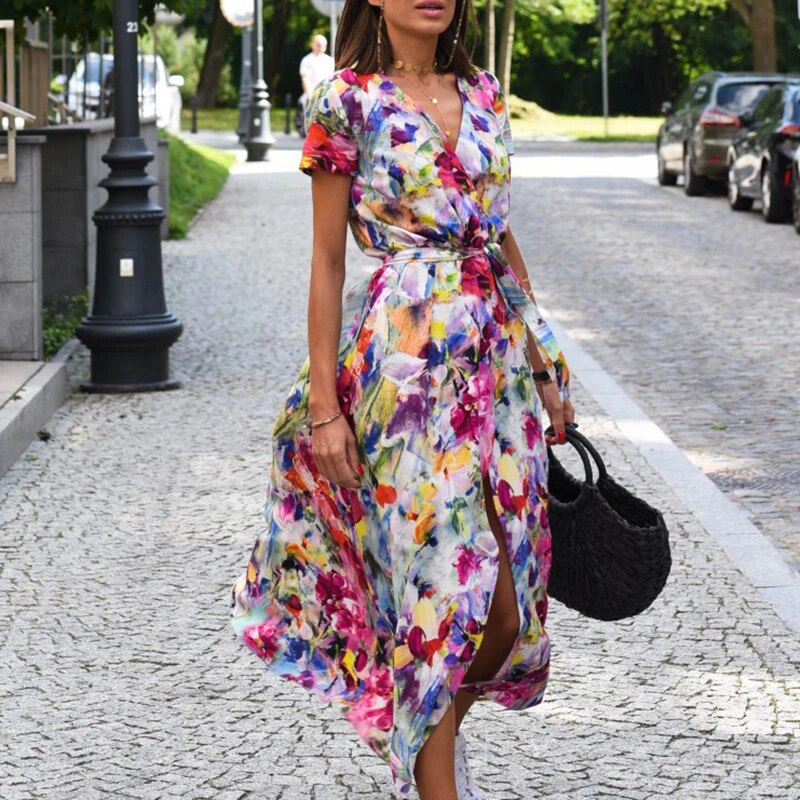 Lara · Vestido corto floral – Silvia Morel