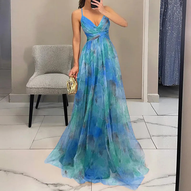Alba · Vestido largo floral – Silvia Morel