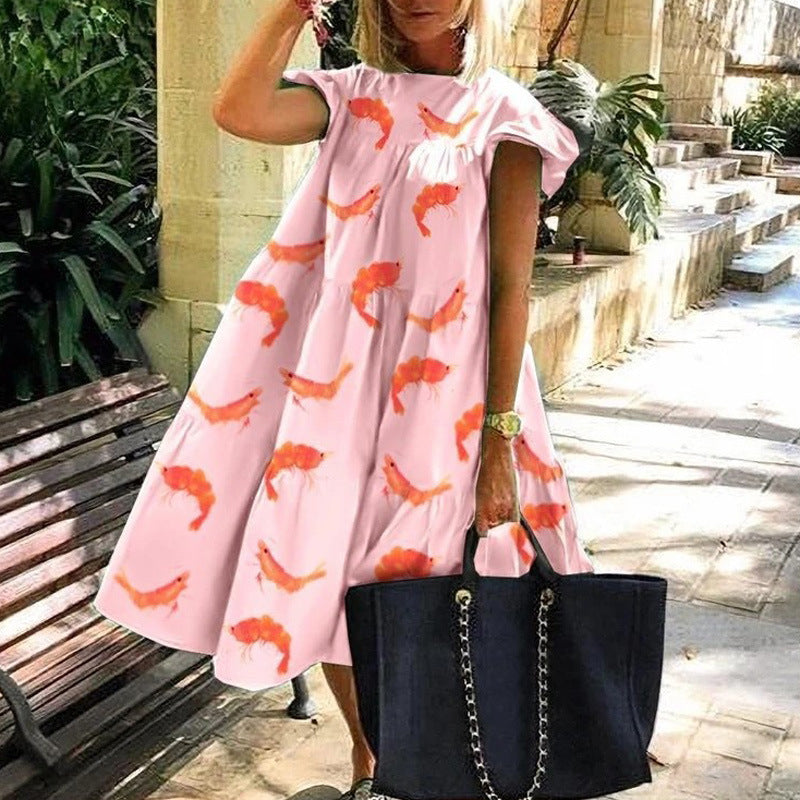 Isaura · Vestido holgado estampado – Silvia Morel