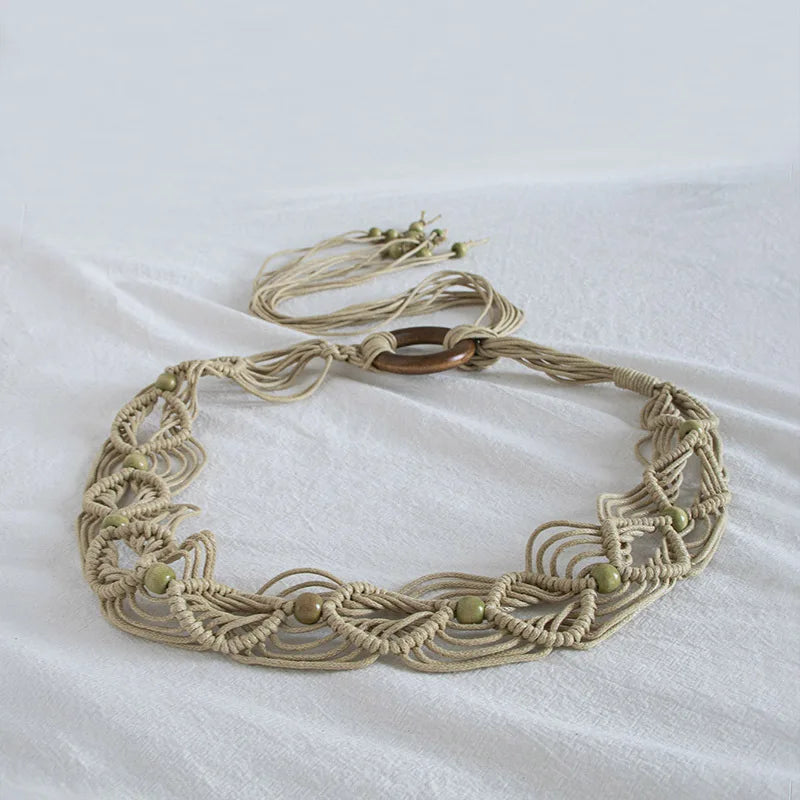 Trenza · Cinturón trenzado bohemio – Silvia Morel