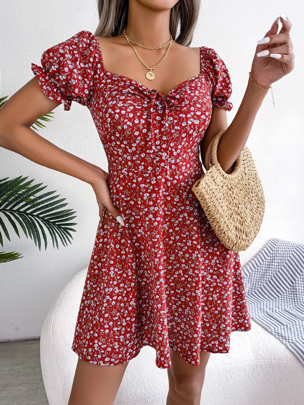 Selva · Vestido informal de manga corta – Silvia Morel