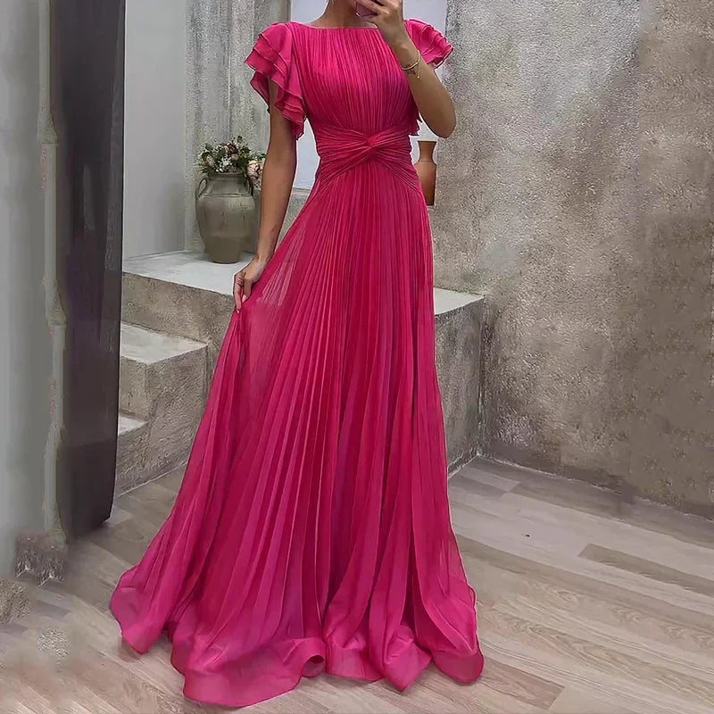 Nerea · Vestido de fiesta plisado – Silvia Morel
