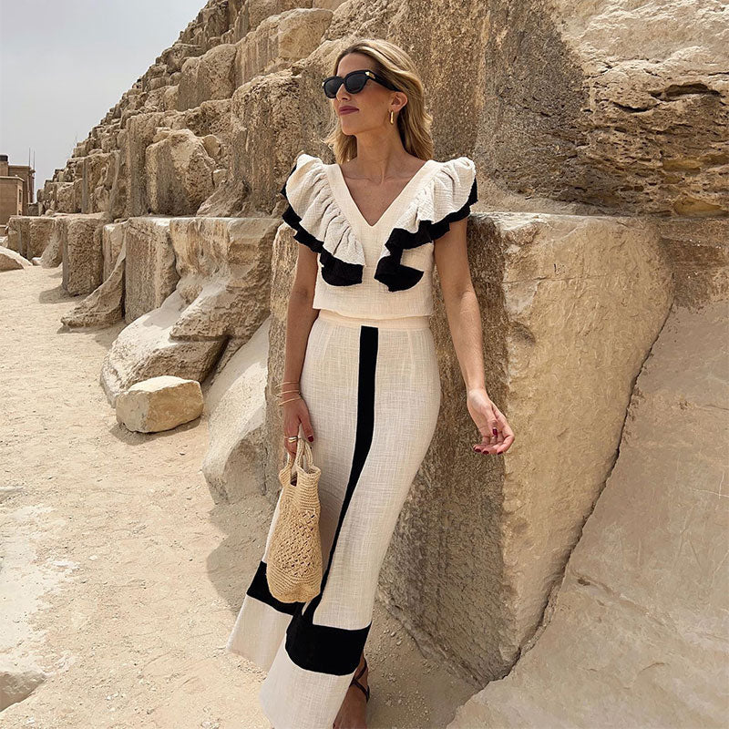 Constanza · Vestido elegante estampado – Silvia Morel