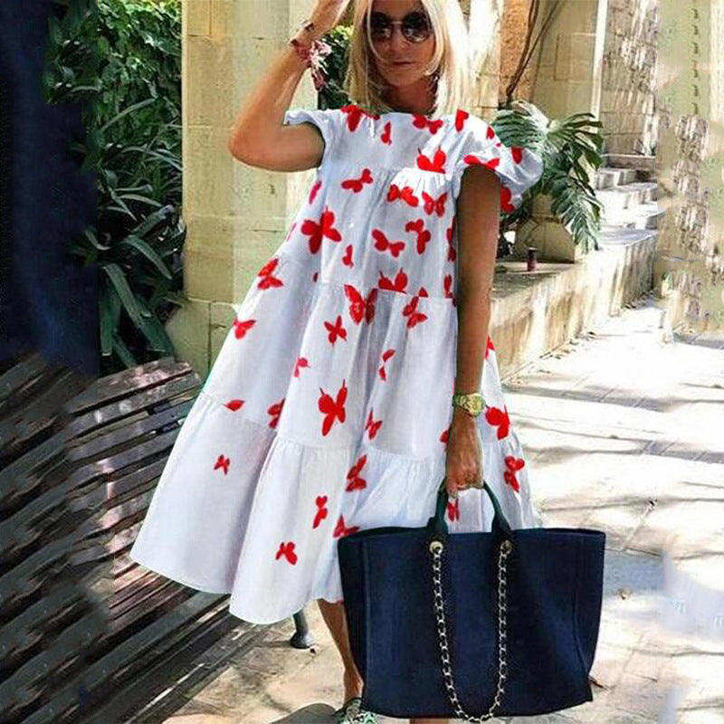 Isaura · Vestido holgado estampado – Silvia Morel