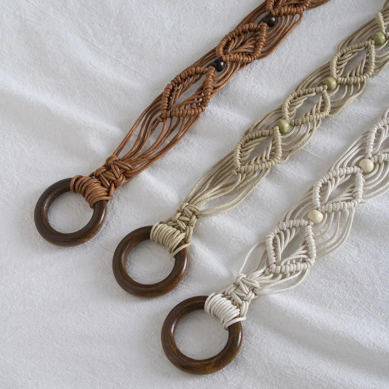 Trenza · Cinturón trenzado bohemio – Silvia Morel