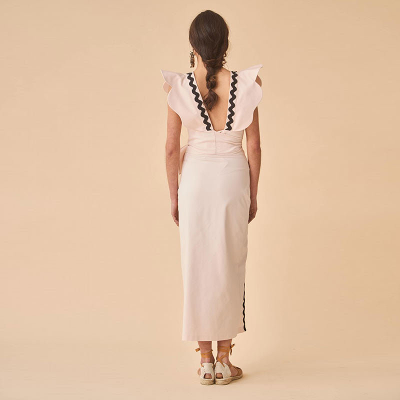 Constanza · Vestido elegante estampado – Silvia Morel