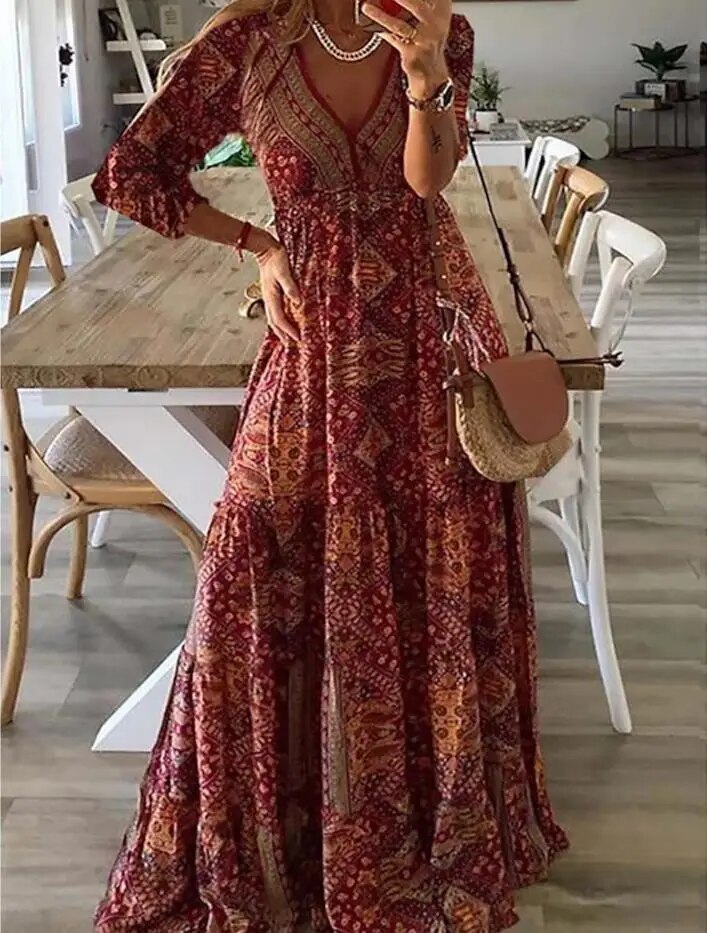 Úrsula Mar · Vestido maxi de verano – Silvia Morel