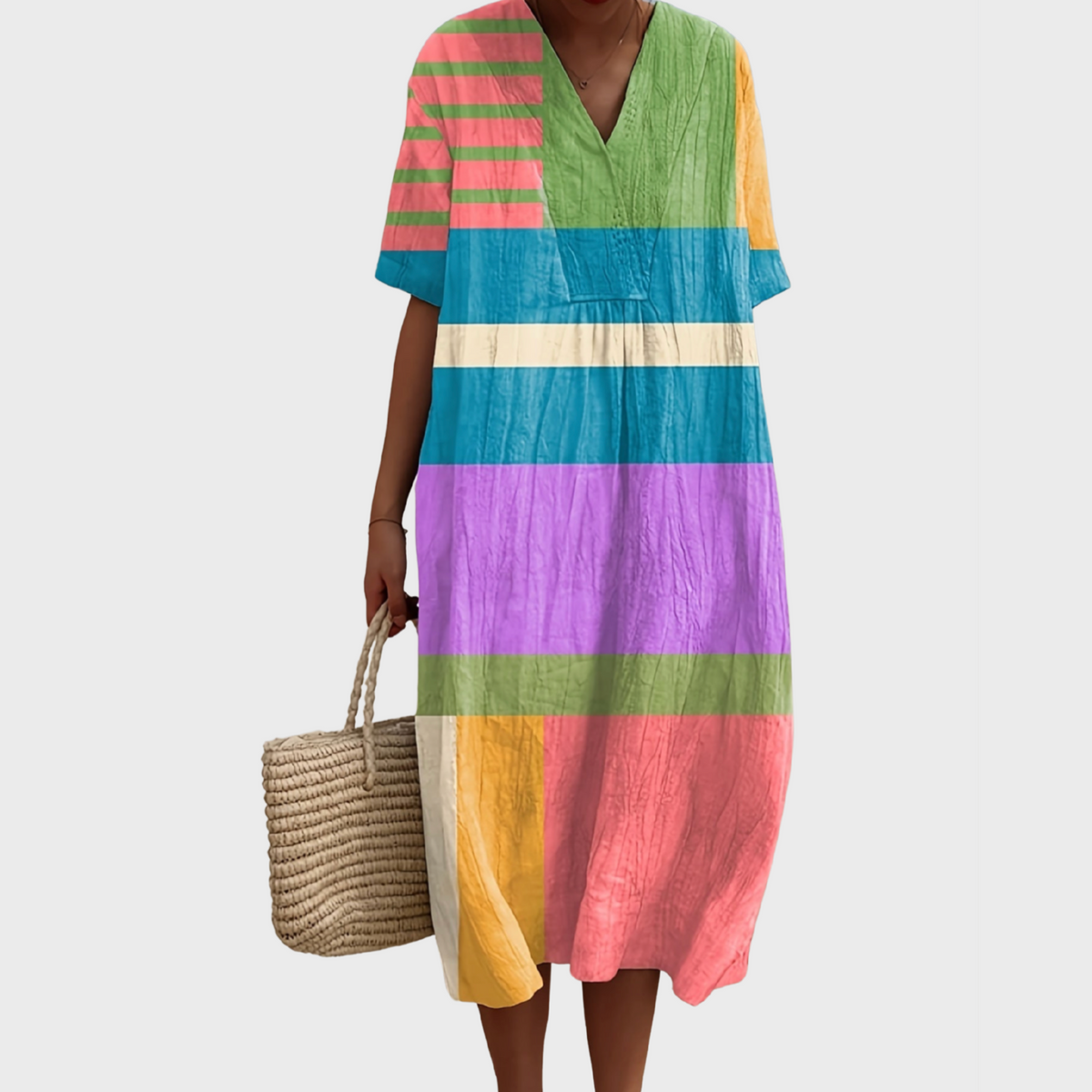 Amapola · Vestido estampado fluido – Silvia Morel