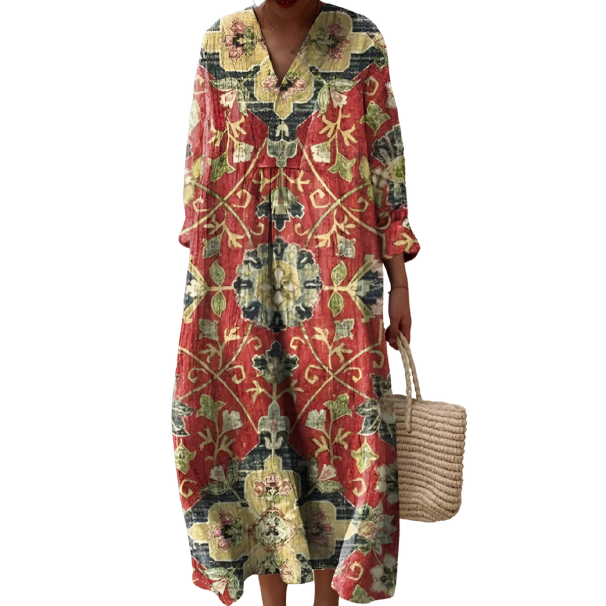 Luna · Vestido estampado fluido – Silvia Morel