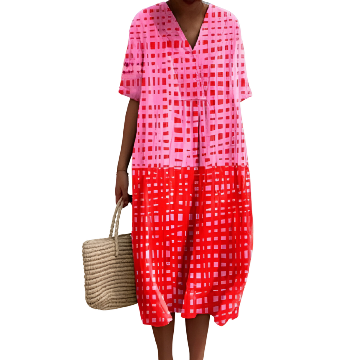 Lila · Vestido estampado fluido – Silvia Morel