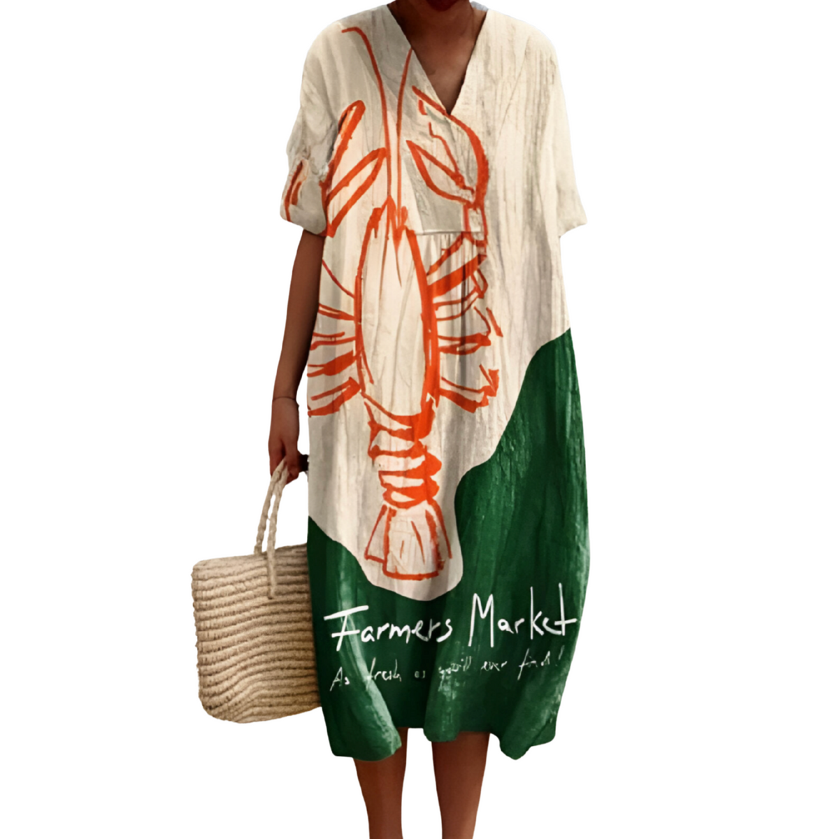 Mimosa · Vestido estampado fluido – Silvia Morel