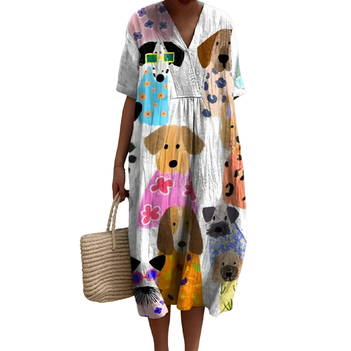 Brisa · Vestido estampado de día – Silvia Morel