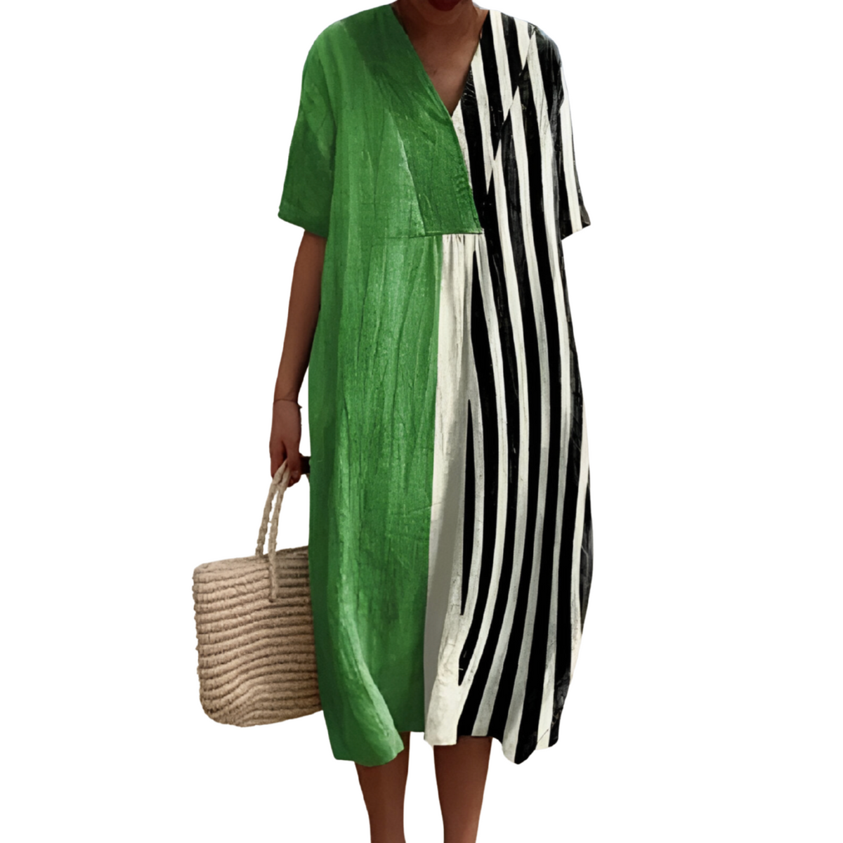 Caléndula · Vestido estampado fluido – Silvia Morel