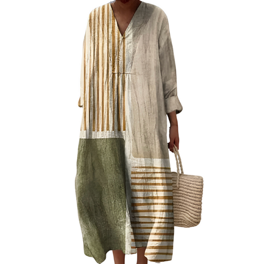 Salvia · Vestido estampado fluido – Silvia Morel