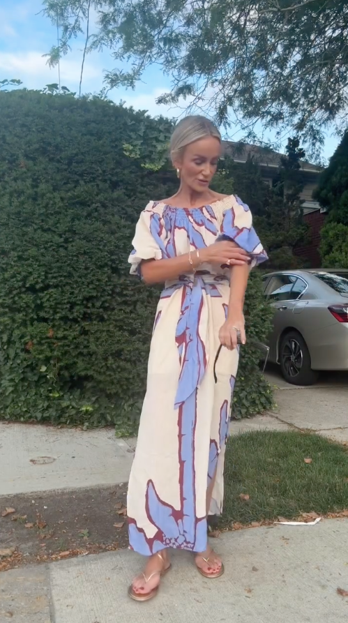 Palmira · Vestido largo casual de hojas – Silvia Morel