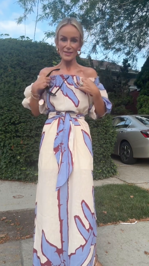 Palmira · Vestido largo casual de hojas – Silvia Morel