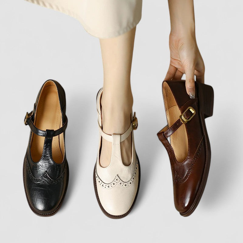 Yolanda · Zapatos Mary Jane con tira en T – Silvia Morel