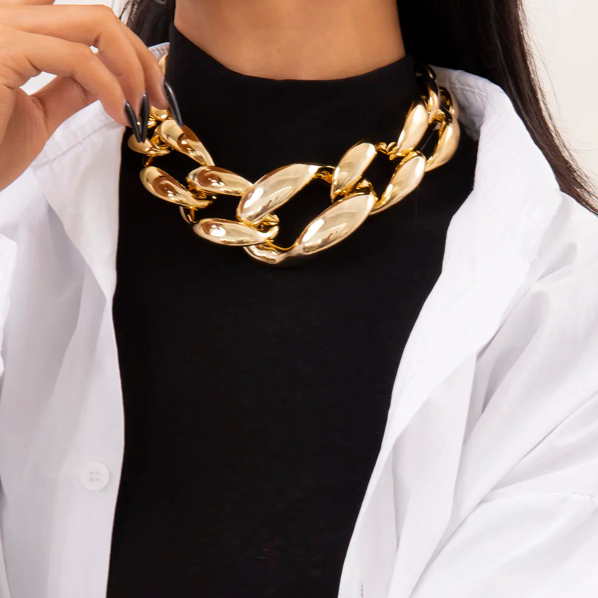 Selene · Collar maxi cadena – Silvia Morel