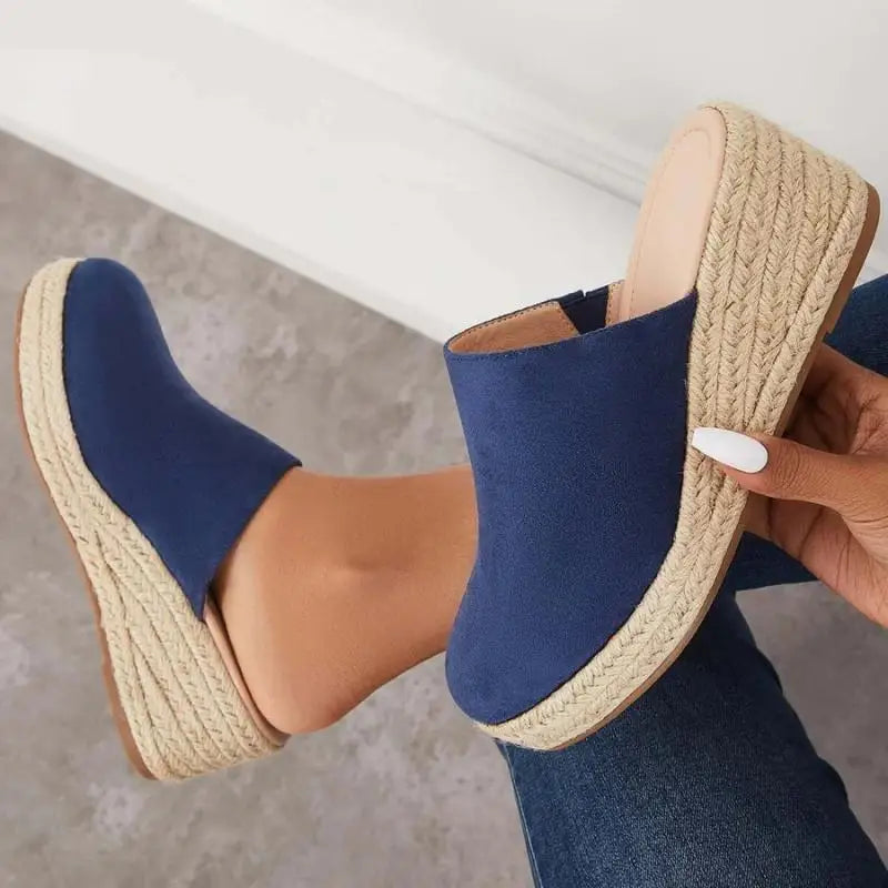 Ayelén · Sandalias con suela de corcho – Silvia Morel