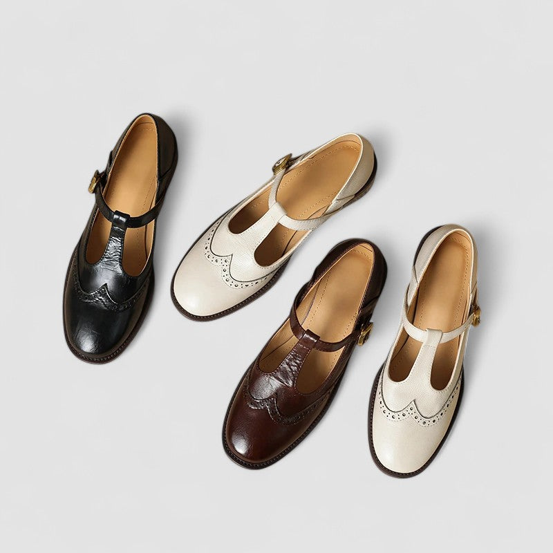 Yolanda · Zapatos Mary Jane con tira en T – Silvia Morel