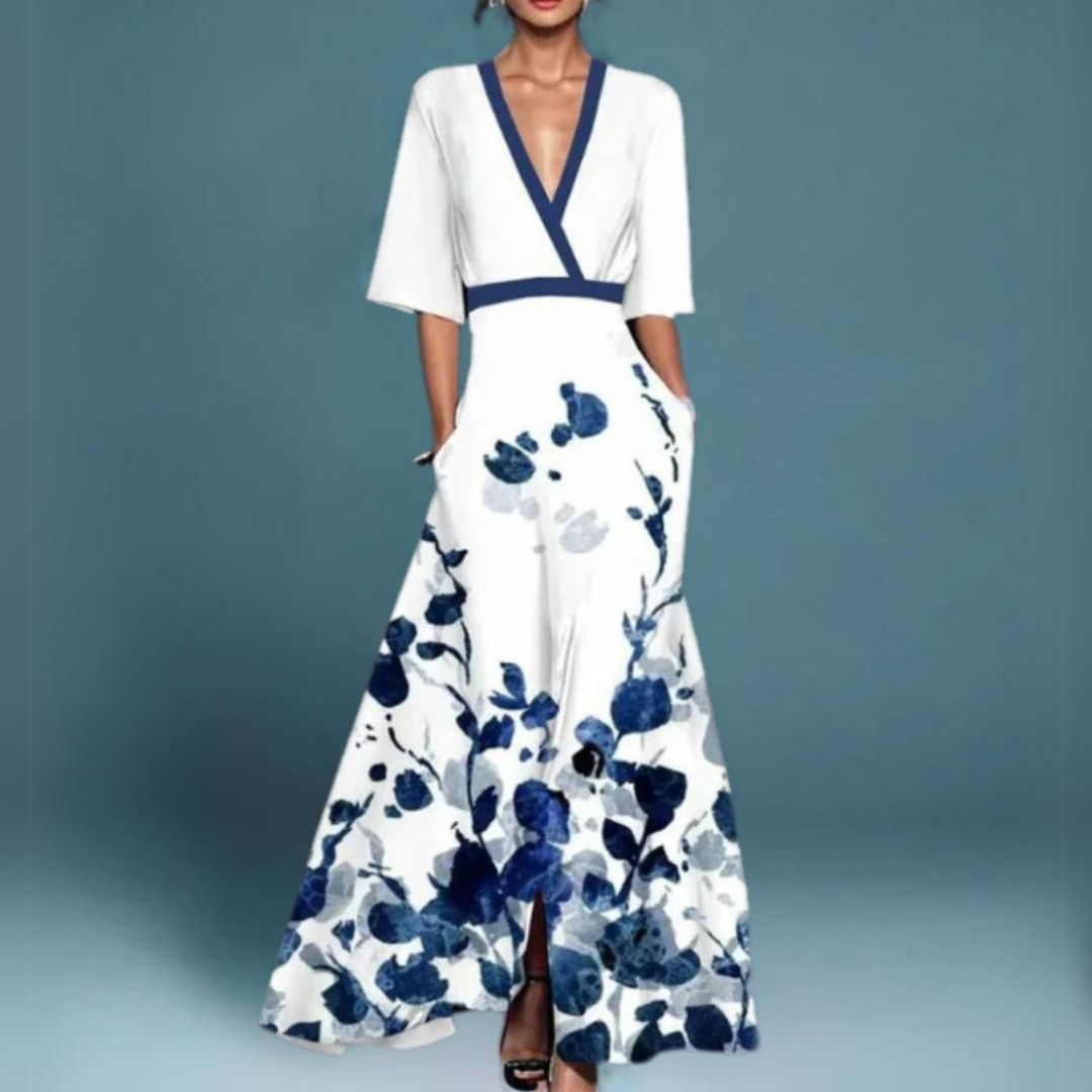 Lola · Vestido largo estampado – Silvia Morel