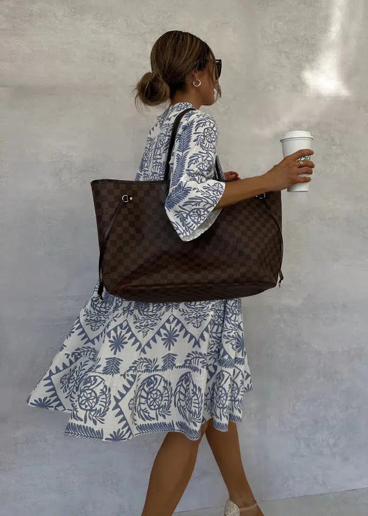 Nina · Vestido casual azul de verano – Silvia Morel