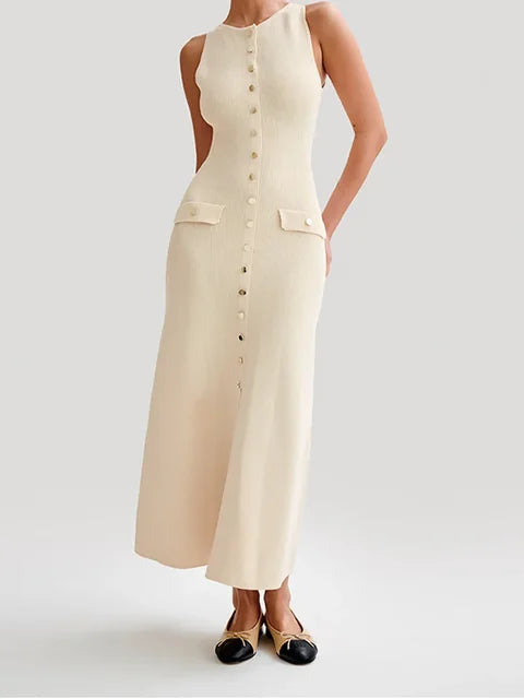 Montserrat · Vestido con botones – Silvia Morel
