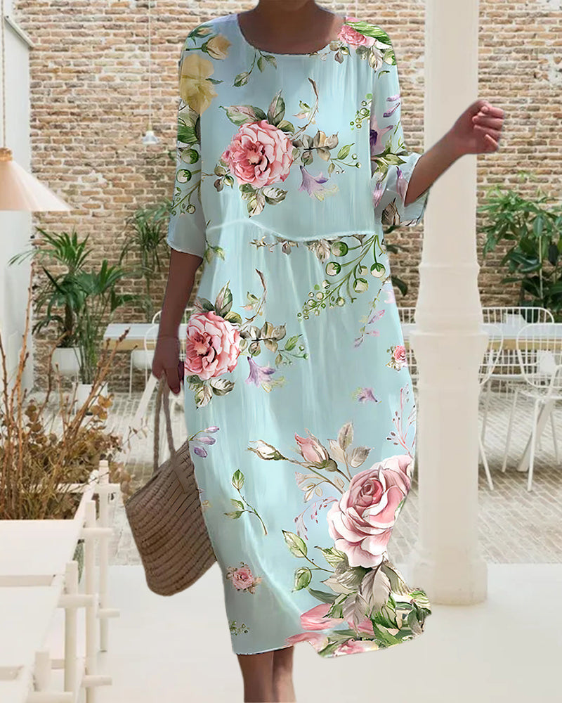 Sandra · Vestido estampado ligero de verano – Silvia Morel