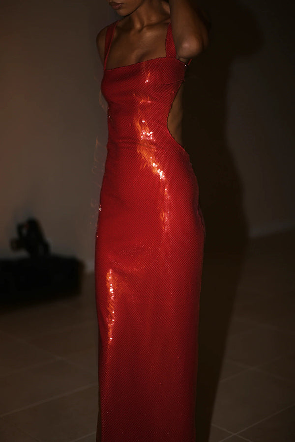 Ainhoa · Vestido largo de lentejuelas – Silvia Morel