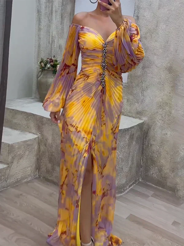 Ivet · Vestido elegante con escote en V – Silvia Morel