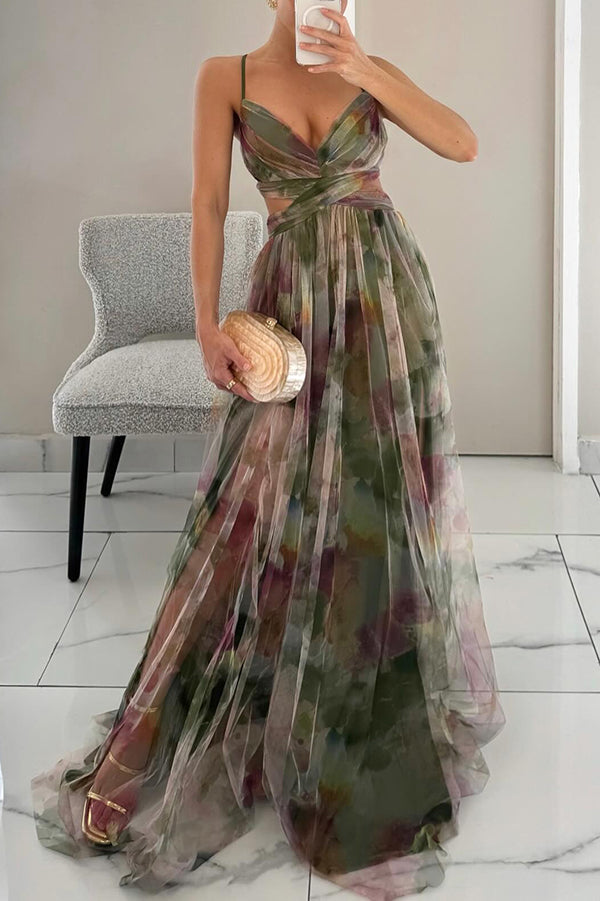 Alba · Vestido largo floral – Silvia Morel