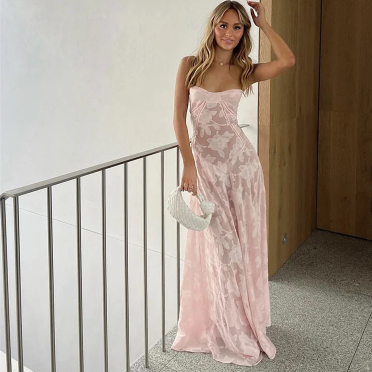 Alma · Vestido largo de flores – Silvia Morel