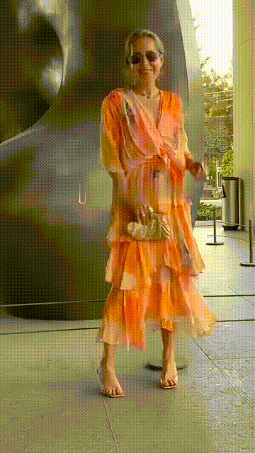 Olivia · Vestido largo bohemio acuarela – Silvia Morel