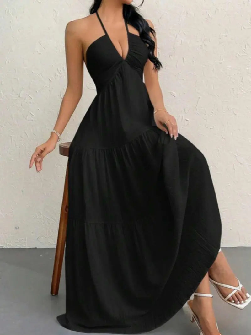 Uxue · Vestido de verano con escote en V – Silvia Morel