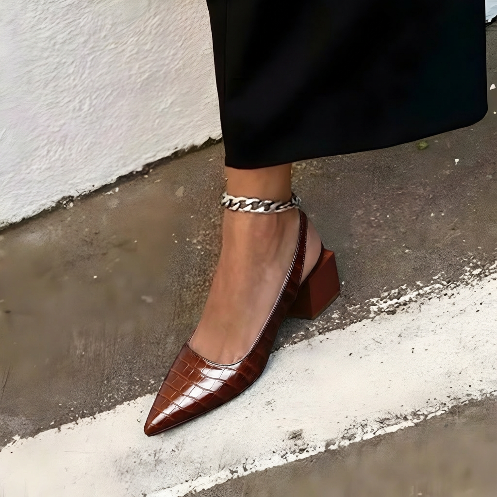 Patricia · Zapatos de tacón con puntera amplia – Silvia Morel