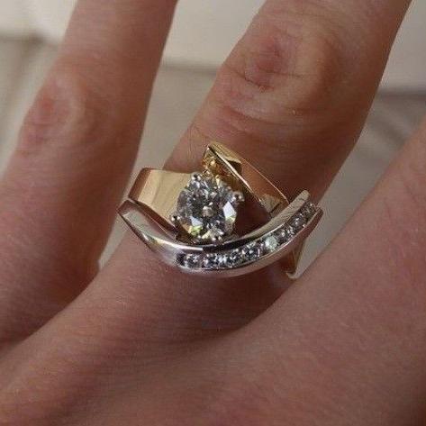 Galatea · Anillo irregular bicolor – Silvia Morel