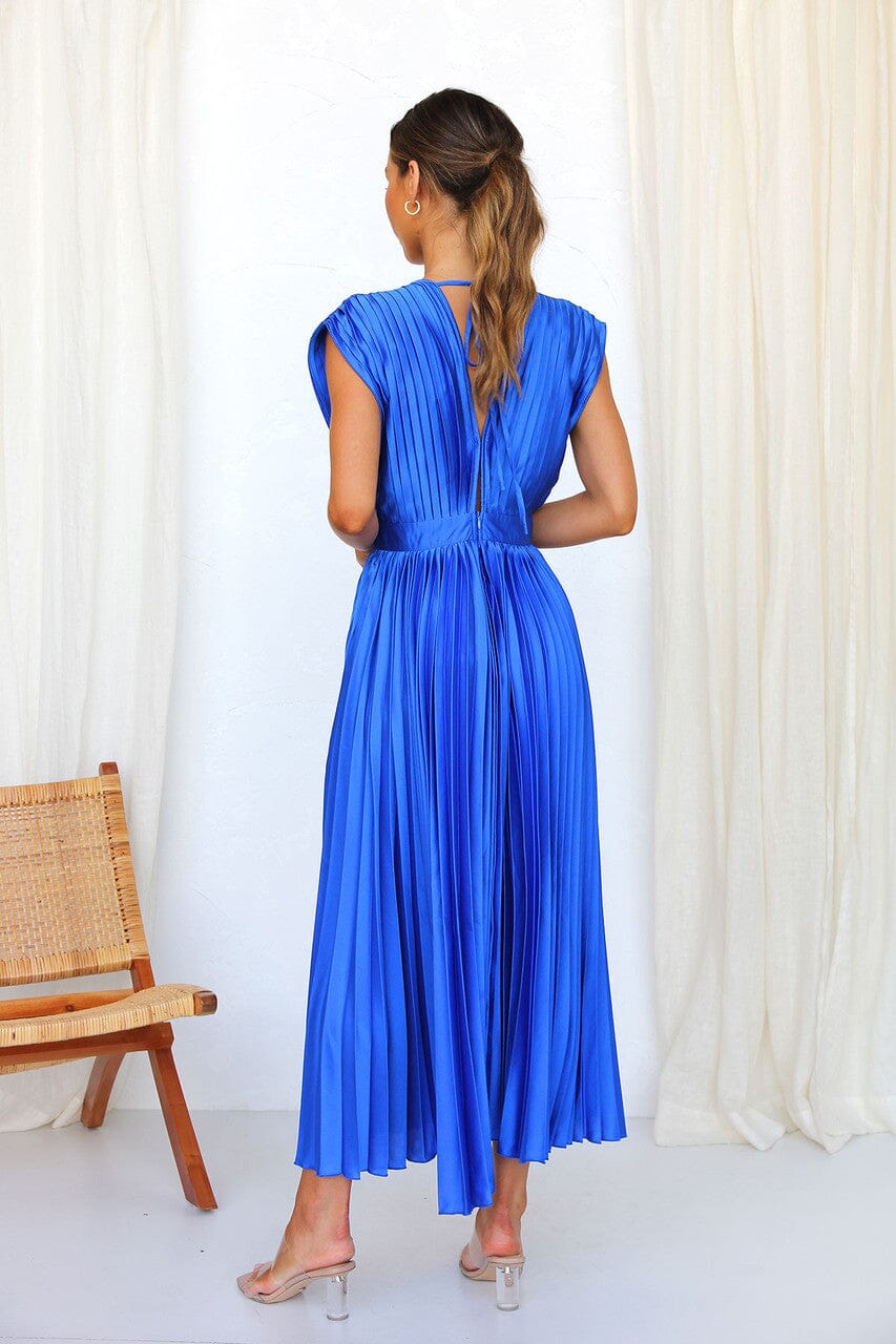 Lucía · Vestido midi satinado – Silvia Morel