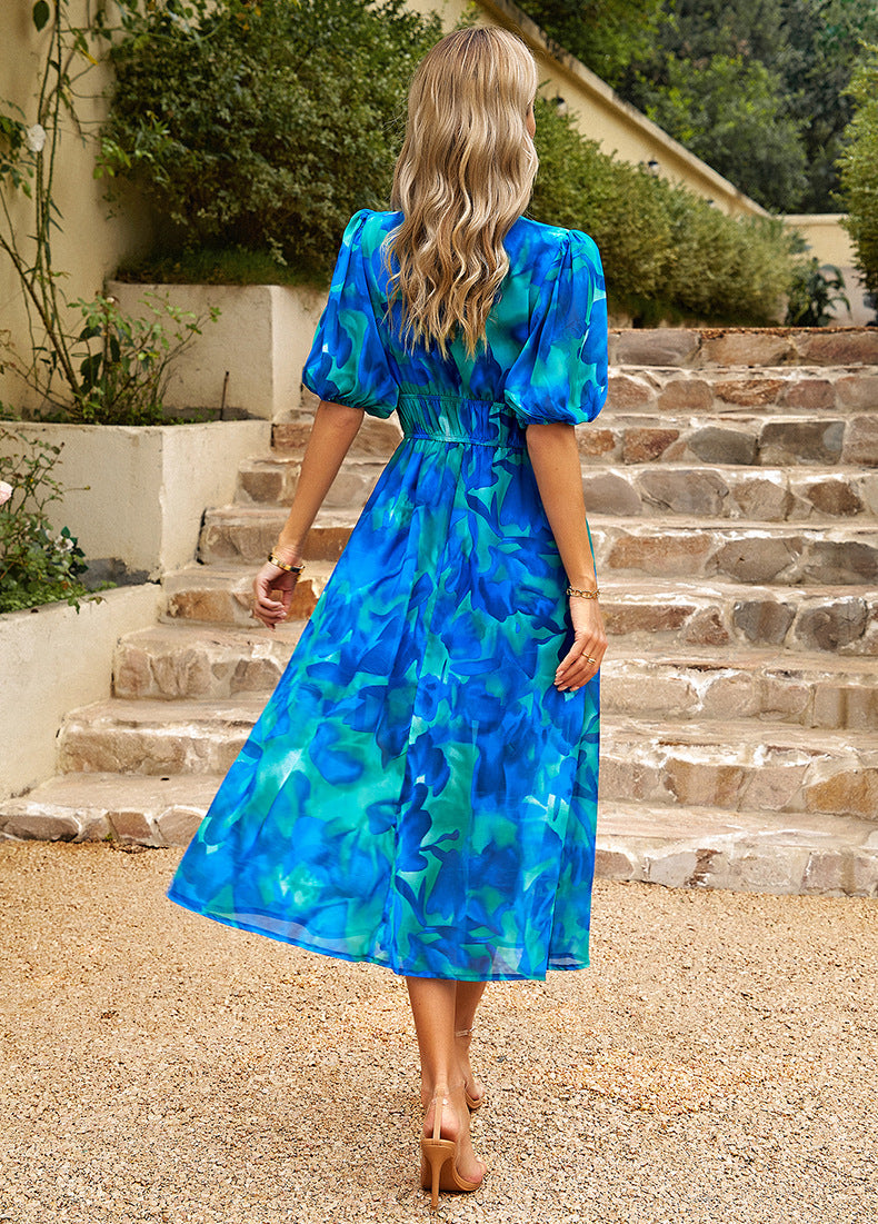 Selena · Vestido largo retro – Silvia Morel