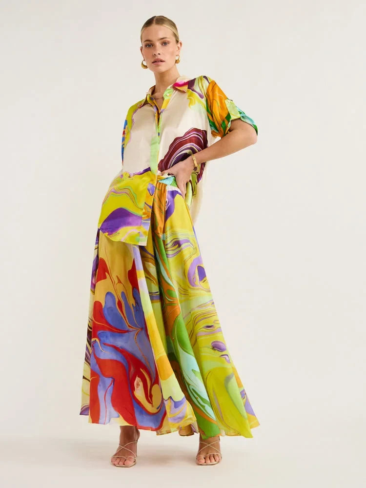 Olga · Conjunto de camisa y vestido – Silvia Morel
