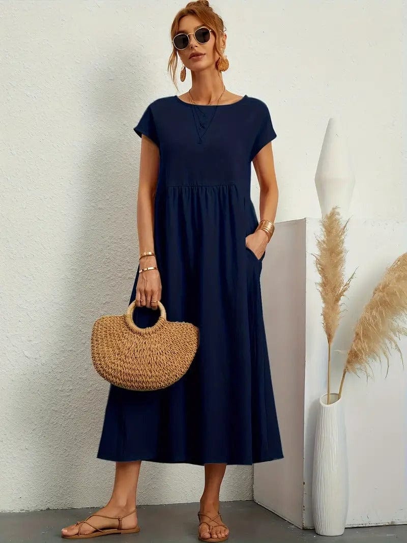 Teresa · Vestido largo casual con bolsillos – Silvia Morel